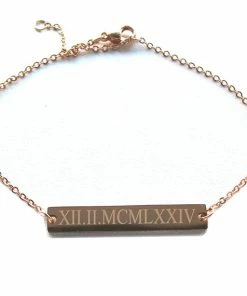 Onlineamericanstore Custom Name Accessories Personalize Bar Bracelet, Personalize Bracelet, Custom Bracelet,Custom Name Bracelet,Gold Name Bracelet ,Name Bracelet, Bar Bracelet