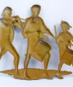 The American Store American Vintage Collection Vintage Sexton Large Metal Wall Hanging Fife & Drum Revolutionary War Colonial America USA Scene - LARGE Patriotic Plaque 1970s Bicentennial 9 The American Store American Vintage Collection Vintage Sexton Large Metal Wall Hanging Fife & Drum Revolutionary War Colonial America USA Scene - LARGE Patriotic Plaque 1970s Bicentennial