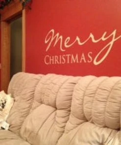 Onlineamericanstore Christmas Decor - Christmas Decorations - Holiday Decor - Holiday Decorations - Merry Christmas - Wall Decals - Wall Stickers - Wall Art