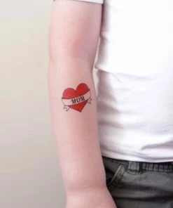 Onlineamericanstore Halloween Temporary Tekashi69 Tattoos I Love Mom Temporary Tattoo / Mom Tattoo / Heart Tattoo / Mothers Day Tattoo / Mothers Day Gift Idea / Kids Photo Shoot Prop / Kids Tattoo