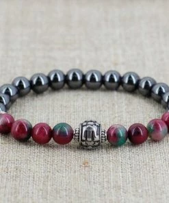 StonesEnergy Scorpio Zodiac Jewelry Tourmaline Bracelet Men Birthday Gift For Girlfriend Gift For Grandpa Gift For Grandma Gift For Boyfriend Gift Friend