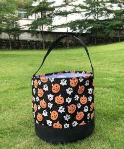 Madebygrannyshands Halloween Gift Collection Halloween Bucket, Treat Or Trick Bag, Halloween Tote, Baby Gift, TOP SELLER, Best Price