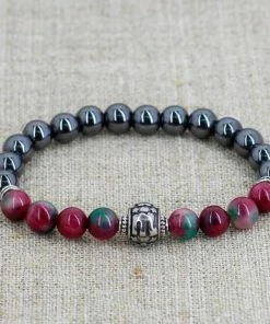 StonesEnergy Scorpio Zodiac Jewelry Tourmaline Bracelet Men Birthday Gift For Girlfriend Gift For Grandpa Gift For Grandma Gift For Boyfriend Gift Friend