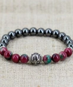 StonesEnergy Scorpio Zodiac Jewelry Tourmaline Bracelet Men Birthday Gift For Girlfriend Gift For Grandpa Gift For Grandma Gift For Boyfriend Gift Friend