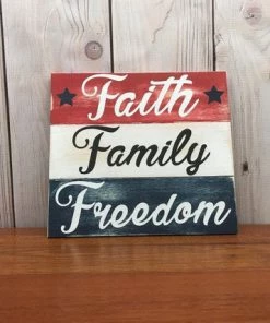 Online American Store Patriotic Decorations, Americana Decor, Wooden American Flag, American Flag Wall Art, American Flag Decor, Faith Family Freedom Wood Sign Wall Decor & Art 16 Online American Store Patriotic Decorations, Americana Decor, Wooden American Flag, American Flag Wall Art, American Flag Decor, Faith Family Freedom Wood Sign Wall Decor & Art