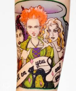 Onlineamericanstore I Put A Spell On You Temporary Tattoo Halloween Temporary Tekashi69 Tattoos
