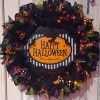 DillyBeanDesign Halloween Wreath 25" Black Purple Green And Orange Burlap Light Up Happy Halloween Sign Wreath Halloween Decor Door Wreath Halloween 1 DillyBeanDesign Halloween Wreath 25" Black Purple Green And Orange Burlap Light Up Happy Halloween Sign Wreath Halloween Decor Door Wreath Halloween