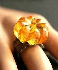 The American Store Orange Pumpkin Ring. Halloween Ring. Filigree Ring. Adjustable Ring. Gold Ring, Silver Ring, Bronze Ring, Or Copper Ring. Halloween Jewelry.