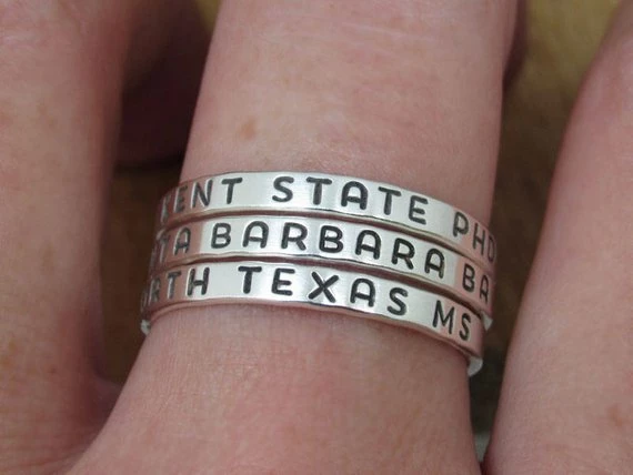 Onlineamericanstore Custom Name Ring, Ring With Names, Personalized Ring, Stacking Name Ring, Sterling Silver Ring, Mom Ring, Silver Ring 4 Onlineamericanstore Custom Name Ring, Ring With Names, Personalized Ring, Stacking Name Ring, Sterling Silver Ring, Mom Ring, Silver Ring