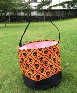 Madebygrannyshands Halloween Gift Collection Halloween Bucket, Treat Or Trick Bag, Halloween Tote, Baby Gift, TOP SELLER, Best Price