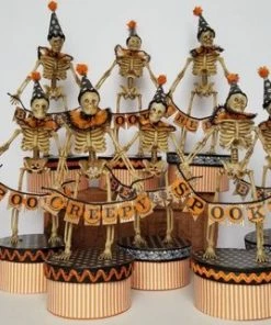 MaldenMercantile Mr. Bones - Halloween Candy Container - Halloween Skeleton Trinket Box, Treat Box, Or Favor Box - Whimsical