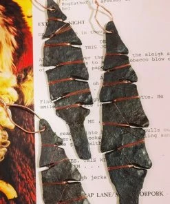 Onlineamericanstore Rustic Nordmann Fir Christmas Tree Decorations - Handforged Iron, Copper Wire Wrapped. Christmas Decorations