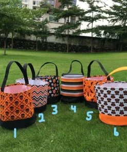 Madebygrannyshands Halloween Gift Collection Halloween Bucket, Treat Or Trick Bag, Halloween Tote, Baby Gift, TOP SELLER, Best Price