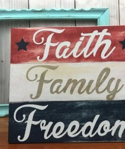 Online American Store Patriotic Decorations, Americana Decor, Wooden American Flag, American Flag Wall Art, American Flag Decor, Faith Family Freedom Wood Sign Wall Decor & Art 19 Online American Store Patriotic Decorations, Americana Decor, Wooden American Flag, American Flag Wall Art, American Flag Decor, Faith Family Freedom Wood Sign Wall Decor & Art