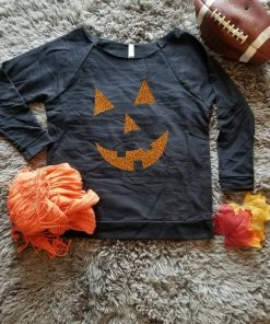 WanderlustTravelsCo Jack O Lantern Sweater . Halloween Sweater . Pumpkin Face Sweater . JackOLantern Shirt . Halloween Shirt Jack O Lantern Shirt Pumpkin Shirt Halloween Women Clothing