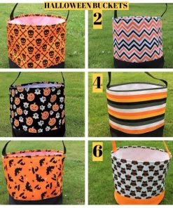 Madebygrannyshands Halloween Gift Collection Halloween Bucket, Treat Or Trick Bag, Halloween Tote, Baby Gift, TOP SELLER, Best Price