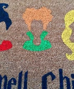 The American Store Halloween Decorations The Original Hocus Pocus Doormat, Sanderson Sisters Door Mat, I Smell Children, Disney Door Mat,MNSSHP, Disney Home Decor,Halloween Door Mat