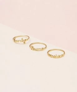 Onlineamericanstore Dainty Custom Name Ring - Delicate Personalized Name Ring - Tiny Gold Name Ring - Minimal Name Jewelry - Custom Word Ring #PR04T F1 Custom Name Accessories