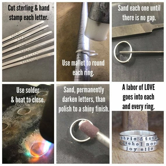 Onlineamericanstore Custom Name Ring, Ring With Names, Personalized Ring, Stacking Name Ring, Sterling Silver Ring, Mom Ring, Silver Ring 12 Onlineamericanstore Custom Name Ring, Ring With Names, Personalized Ring, Stacking Name Ring, Sterling Silver Ring, Mom Ring, Silver Ring