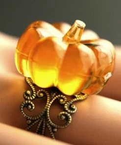The American Store Orange Pumpkin Ring. Halloween Ring. Filigree Ring. Adjustable Ring. Gold Ring, Silver Ring, Bronze Ring, Or Copper Ring. Halloween Jewelry.