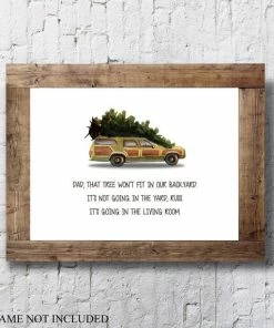 Onlineamericanstore National Lampoon's Christmas Vacation - The Christmas Tree - 11x14 Christmas Holiday Home Decor Poster Sign - Griswald Movie Quote Christmas Home Decor