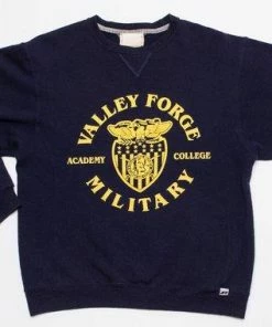 TheTRUNKvintage Vintage VALLEY FORGE MILITARY Academy Sweatshirt | 80's Distressed College Sweatshirt | Russell Athletic Brand | Unisex Medium | ‘Murica Mens Clothing