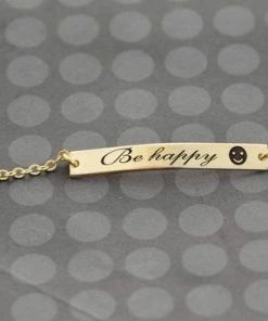 Onlineamericanstore Bar Bracelet, Gold Bar Bracelet, Custom Name Bracelet, Personalized Necklace For Women, Name Jewelry, Custom Name Gift, Gift For Friend