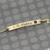 Onlineamericanstore Bar Bracelet, Gold Bar Bracelet, Custom Name Bracelet, Personalized Necklace For Women, Name Jewelry, Custom Name Gift, Gift For Friend
