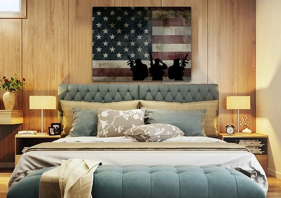 EdgyPatriots Rustic American Flag With Soldiers #2 - Army Rangers- Military Art- Patriotic Wall Art- Navy Seals- Army Wall Decor- US Marines 6 EdgyPatriots Rustic American Flag With Soldiers #2 - Army Rangers- Military Art- Patriotic Wall Art- Navy Seals- Army Wall Decor- US Marines