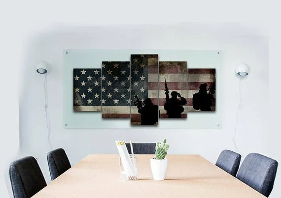 EdgyPatriots Rustic American Flag With Soldiers #2 - Army Rangers- Military Art- Patriotic Wall Art- Navy Seals- Army Wall Decor- US Marines 3 EdgyPatriots Rustic American Flag With Soldiers #2 - Army Rangers- Military Art- Patriotic Wall Art- Navy Seals- Army Wall Decor- US Marines