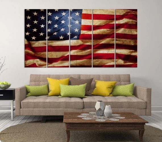WorldMapArtPrint XLarge 5-Panel Wall Art Canvas Print, Black And White/Original Color American Flag Wall Art Canvas Print, Extra Large American Flag Canvas Wall Decor & Art 7 WorldMapArtPrint XLarge 5-Panel Wall Art Canvas Print, Black And White/Original Color American Flag Wall Art Canvas Print, Extra Large American Flag Canvas Wall Decor & Art