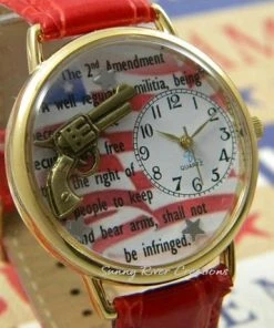 SunnyRiverCreations Accessories 2nd Amendment Watch With Gun