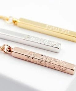 Onlineamericanstore Custom Name Accessories 3d Bar Necklace, Custom Bar Necklace, Coordinates Necklace, Name Necklace, Nameplates, Custom Name Vertical Necklace, Bridesmaid, Everyday 11 Onlineamericanstore Custom Name Accessories 3d Bar Necklace, Custom Bar Necklace, Coordinates Necklace, Name Necklace, Nameplates, Custom Name Vertical Necklace, Bridesmaid, Everyday