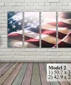 The American Store Wall Decor & Art American Flag Art Canvas Print. Stars And Stripes. USA Flag Canvas. Patriotic Wall Art. Wall Decor. Included Framed 1