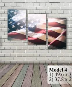 The American Store Wall Decor & Art American Flag Art Canvas Print. Stars And Stripes. USA Flag Canvas. Patriotic Wall Art. Wall Decor. Included Framed 1