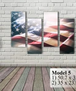 The American Store Wall Decor & Art American Flag Art Canvas Print. Stars And Stripes. USA Flag Canvas. Patriotic Wall Art. Wall Decor. Included Framed 1