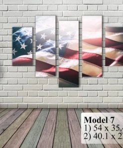 The American Store Wall Decor & Art American Flag Art Canvas Print. Stars And Stripes. USA Flag Canvas. Patriotic Wall Art. Wall Decor. Included Framed 1