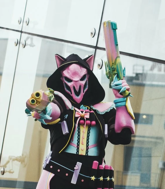 ShopCosplayCostume Kawaii Reaper Highly Detailed Prop Guns, Nevermore Kawaii Skin From Overwatch Video Game Halloween Prop 5 ShopCosplayCostume Kawaii Reaper Highly Detailed Prop Guns, Nevermore Kawaii Skin From Overwatch Video Game Halloween Prop