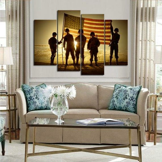 AmyzingCanvasArt The Brave American Flag Canvas Set, Canvas Wall Art, American Flag Wall Art, Patriotic Gifts, Military Gift, Home Wall Decor, US Flag Canvas Wall Decor & Art 4 AmyzingCanvasArt The Brave American Flag Canvas Set, Canvas Wall Art, American Flag Wall Art, Patriotic Gifts, Military Gift, Home Wall Decor, US Flag Canvas Wall Decor & Art