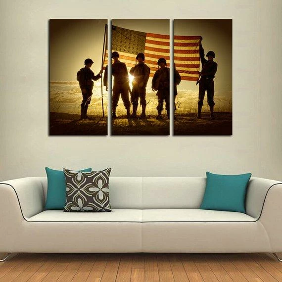 AmyzingCanvasArt The Brave American Flag Canvas Set, Canvas Wall Art, American Flag Wall Art, Patriotic Gifts, Military Gift, Home Wall Decor, US Flag Canvas Wall Decor & Art 5 AmyzingCanvasArt The Brave American Flag Canvas Set, Canvas Wall Art, American Flag Wall Art, Patriotic Gifts, Military Gift, Home Wall Decor, US Flag Canvas Wall Decor & Art