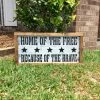 CoastalTactics Wall Decor & Art Home Of The Free Because Of The Brave / Home Of The Free Because Of The Brave Sign / Home Of The Brave On Wood / Patriotic Decor / Patriotic 2 CoastalTactics Wall Decor & Art Home Of The Free Because Of The Brave / Home Of The Free Because Of The Brave Sign / Home Of The Brave On Wood / Patriotic Decor / Patriotic
