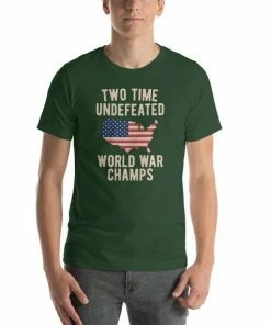 ShockingStyles Two Time WW1 WW2 American Flag Champions Short-Sleeve Unisex T-Shirt Mens Clothing 18 ShockingStyles Two Time WW1 WW2 American Flag Champions Short-Sleeve Unisex T-Shirt Mens Clothing