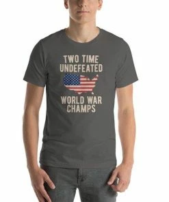 ShockingStyles Two Time WW1 WW2 American Flag Champions Short-Sleeve Unisex T-Shirt Mens Clothing 17 ShockingStyles Two Time WW1 WW2 American Flag Champions Short-Sleeve Unisex T-Shirt Mens Clothing