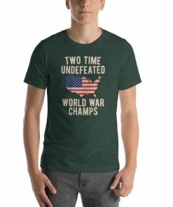 ShockingStyles Two Time WW1 WW2 American Flag Champions Short-Sleeve Unisex T-Shirt Mens Clothing 15 ShockingStyles Two Time WW1 WW2 American Flag Champions Short-Sleeve Unisex T-Shirt Mens Clothing