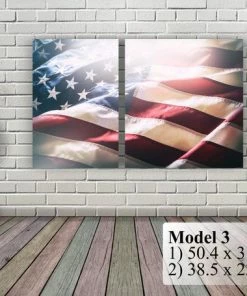 The American Store Wall Decor & Art American Flag Art Canvas Print. Stars And Stripes. USA Flag Canvas. Patriotic Wall Art. Wall Decor. Included Framed 1