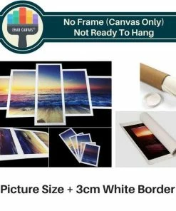 EhabCanvas Retro American Flag Canvas Home Decor, USA Flag Wall Art Poster, Patriot Abstract Printing Decoration, 5 Panels Canvas Prints Handmade Gift