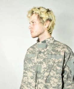 The American Store Vintage Green American Camouflage Military Jacket Military Clothing & Accessories