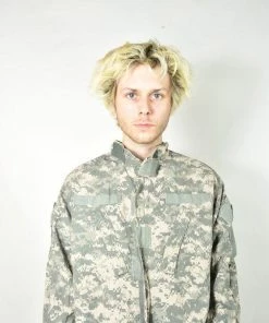 The American Store Vintage Green American Camouflage Military Jacket Military Clothing & Accessories