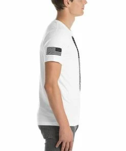 EraTees Distressed US Flag / Military / Cotton Short-Sleeve Unisex T-Shirt Mens Clothing