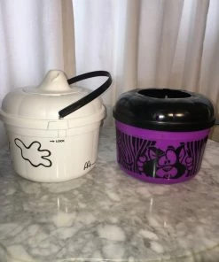 Onlineamericanstore Halloween Gift Collection Vintage McDonald's Halloween Ghost And Witch Bucket/Happy Meal Toy-1980's
